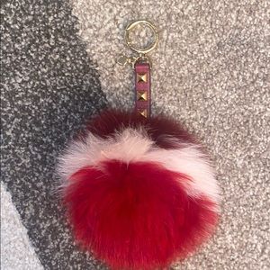 Michael Kors puff ball keychain
